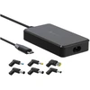 FORCELL F-ENERGY E856 uniwersal laptop charger 65W USB C + 6 adaptors - juodas