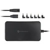 FORCELL F-ENERGY E856 uniwersal laptop charger 65W USB C + 6 adaptors - juodas