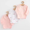 New Baby Classic II klasikiniai kūdikių marškinėliai, 3 vnt., mergaitėms