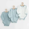 New Baby Classic II Uni 3 vnt. pilno užsegimo bodis mėtų spalvos, dydis 50