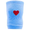 New Baby kūdikio kelių apsaugos su ABS „I Love Mum and Dad“, mėlynos spalvos