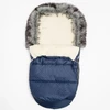 New Baby Lux mėlynas vilnos žieminis paltas