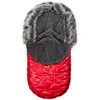 New Baby Luxury Fuzzy raudonas kailinis paltukas