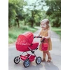 New Baby Monika Raudona 2in1 vežimėlis lėlėms