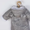 New Baby Pumi pilkas žieminis kombinezonas kūdikiams su gobtuvu ir ausytėmis, dydis 68 (4-6 mėn.)