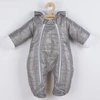 New Baby Pumi pilkas žieminis kombinezonas kūdikiams su gobtuvu ir ausytėmis, dydis 68 (4-6 mėn.)