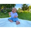 New Baby Summer Nature Collection kūdikių muslino rinkinys, tamsiai mėlynas, dydis 56 (0-3 mėn.)