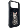 NIMMY dėklas LUCKY FASHION CAT, suderinamas su MagSafe, skirtas IPHONE 18 Pro/17 Pro, juodas