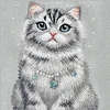 NIMMY dėklas LUCKY FASHION CAT suderinamas su MagSafe, skirtas IPHONE 18 Pro Max/17 Pro Max, pilkas