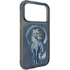 NIMMY dėklas MAGNETIC FANTASY ANIMAL UNICORN, suderinamas su MagSafe, skirtas IPHONE 18 Pro/17 Pro, mėlynas