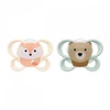 NUK MommyFeel čiulptukas Perfect Match Air FOX/BEAR 0-2 mėn., 2 vnt. dėžutėje