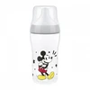 NUK Perfect Match kūdikio buteliukas su temperatūros kontrole Disney Mickey 260 ml pilkos spalvos