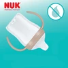 NUK Perfect Match Learner butelis 150 ml su silikoniniu snapeliu ir temperatūros kontrole, avinėlis