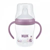 NUK Perfect Match Learner buteliukas 150 ml su silikoniniu snapeliu ir temperatūros kontrolės hipopotamu