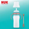 NUK Perfect Match mokomasis kūdikio buteliukas su silikoniniu šiaudeliu BEAR 260 ml
