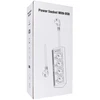 Oem rozeta su 4 lizdais, maks. 3680W, 2xUSB A, 2x type C jungtys su 2m maitinimo laidu E42 balta
