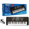 Organkai, pianinas, klaviatūra su mikrofonu, 37 klavišai