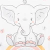 Pampersų keitimo kilimėlis New Baby Elephant 47x70 cm