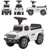 Paspiriamukas stumdukas su garsais Jeep automobilis vaikams baltas