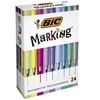Permanentiniai žymekliai BIC 24 spalvų rinkinys
