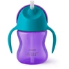 Philips AVENT 9+ mėn. puodelis su šiaudeliu 200 ml, violetinis