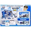 Policijos stovėjimo aikštelė su 3 automobiliais