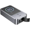 Powerbankas 10000 mAh 2,4A 18W su automobilio užvedimo funkcija Hoco QS7 metal pilka