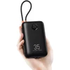 Išorinė baterija Veger K3 (W3018) PD QC3.0 35W 30000 mAh su integruotais C tipo laidais / Lightning juodas