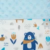 Prabangus kūdikio lizdas su pagalve ir antklode New Baby iš Minky mėlynas