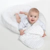 Prabangus New Baby Minky Heart baltas lizdelis su pagalve ir antklode