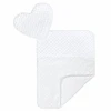 Prabangus New Baby Minky Heart baltas lizdelis su pagalve ir antklode
