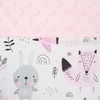 Prabangus New Baby Minky Rožinė lizdelis su pagalve ir antklode