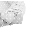 Prabangus pilkos spalvos Minky Heart lizdelis su pagalve ir antklode New Baby