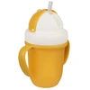 Canpolbabies CANPOL 56/522 puodelis su sulankstomu silikoniniu vamzdeliu 210 ml matinės pastelės geltonos spalvos