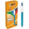 Rašikliai BIC 4 Colours Shine mėlynas 12 vnt