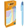 Rašikliai BIC 4 spalvų pastelinių atspalvių rinkinys 12 vnt
