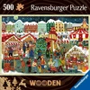 Ravensburger Medinė dėlionė 500 detalių Kalėdų mugė