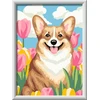 Ravensburger Piešimo rinkinys vaikams gėlėtas corgi modelis