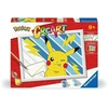Ravensburger Rankdarbių rinkinys vaikams Pikachu piešimui pagal skaičius