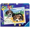 Ravensburger Rankdarbių rinkinys vaikams su Jack Russel šuniukais 24x18cm