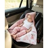 Šiltas vystyklas-antklodė automobilinei kėdutei New Baby rožinis