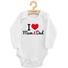 Spausdintas bodis New Baby I Love Mum and Dad, dydis 74 (6-9 mėn.)