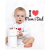 Spausdintas bodis New Baby I Love Mum and Dad, dydis 68 (4-6 mėn.)