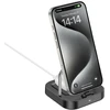 Stalinis įkroviklis Hoco 2in1 USB C PD QC 3A 30W + belaidis įkrovimas 5W CQ16B juodas