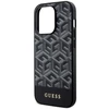 Guess GUHMP14LHGCFSEK iPhone 14 Pro 6.1″ juodos spalvos kietas dėklas GCube Stripes MagSafe