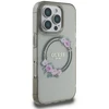Guess GUHMP16LHFWFCK iPhone 16 Pro 6,3" juodos spalvos kietas dėklas IML Flowers Wreath MagSafe