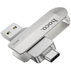 Pendrive 64GB USB 3.0 (USB A + USB C) Hoco UD10 sidabrinis