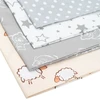 Užvalkalas C formos žindymo pagalvei New Baby Stars pilkas 28,5 x 16 cm