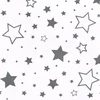 Užvalkalas C formos žindymo pagalvei New Baby Stars pilkas 28,5 x 16 cm