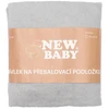 Užvalkalas keičiamam New Baby vystyklų kilimėliui 50x70 pilkas